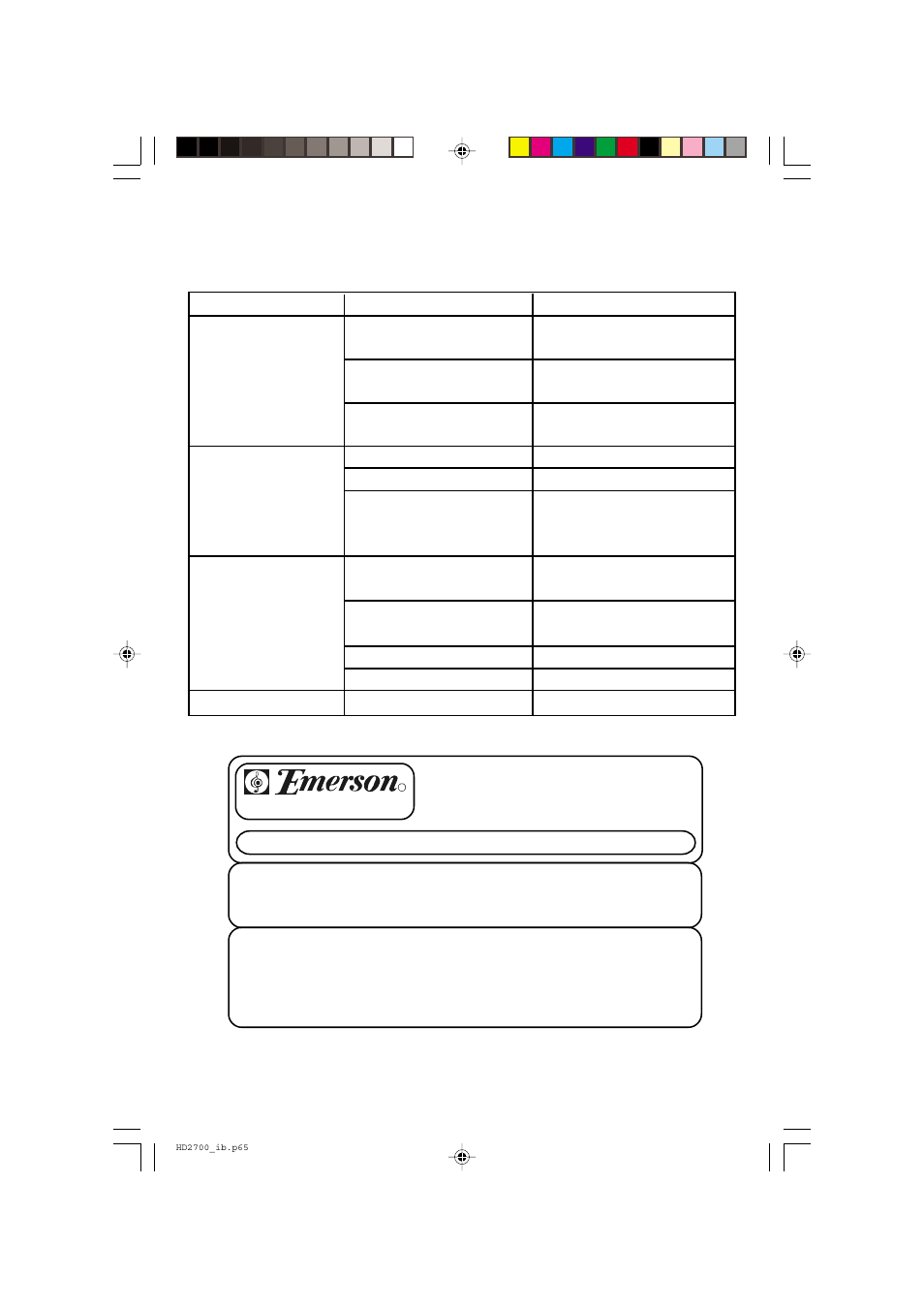 13 troubleshooting guide | Emerson Radio HD2700 User Manual | Page 14 / 16