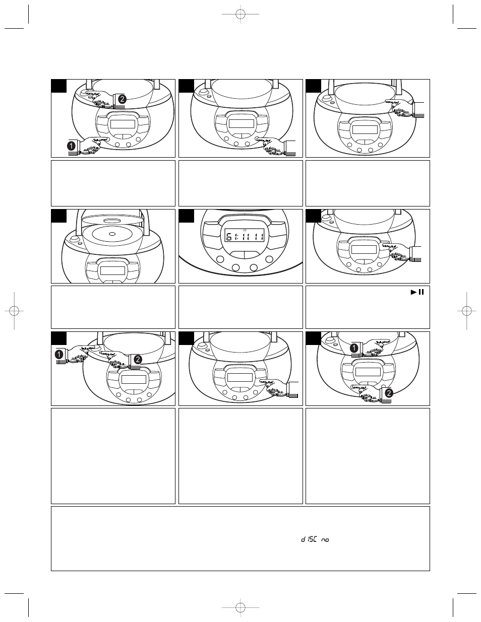 Playing compact discs | Emerson PD5500 User Manual | Page 8 / 17