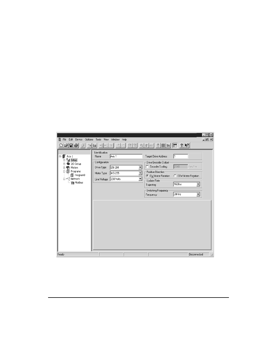 Setting up parameters, Setup view, Identification group | Fm-3 programming module reference manual | Emerson FM-3 User Manual | Page 45 / 292
