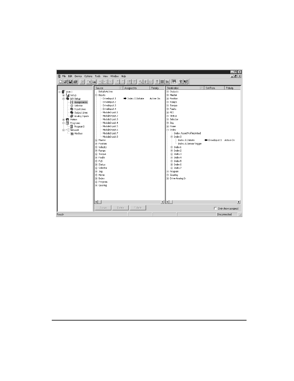 Assignment polarity | Emerson FM-3 User Manual | Page 89 / 292
