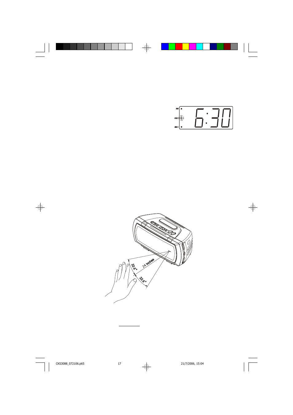 Snooze alarm, Touchless snooze control (wake to buzzer only) | Emerson Radio CKS3088 User Manual | Page 18 / 30