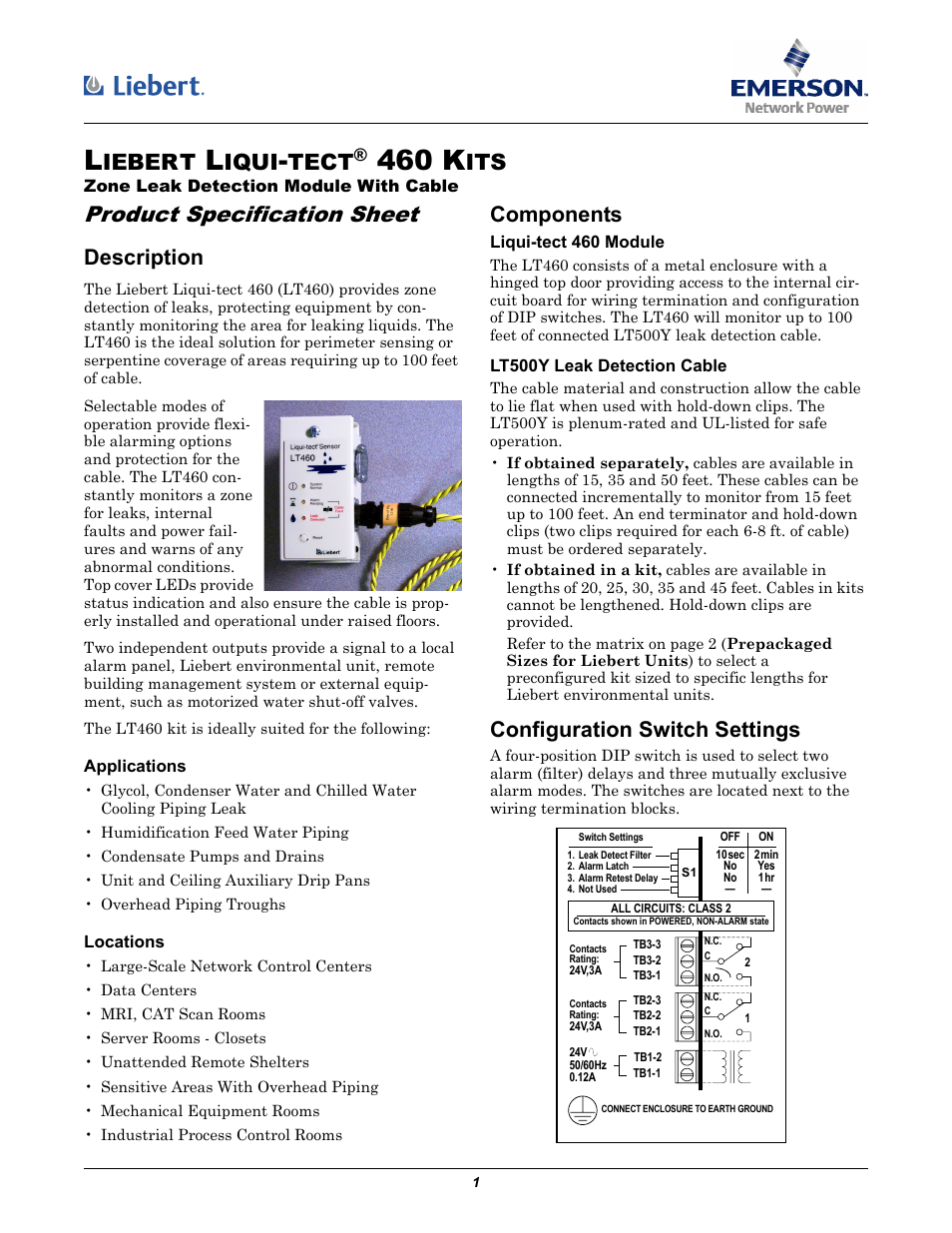 Emerson Liqui-tect 460 Kits User Manual | 4 pages