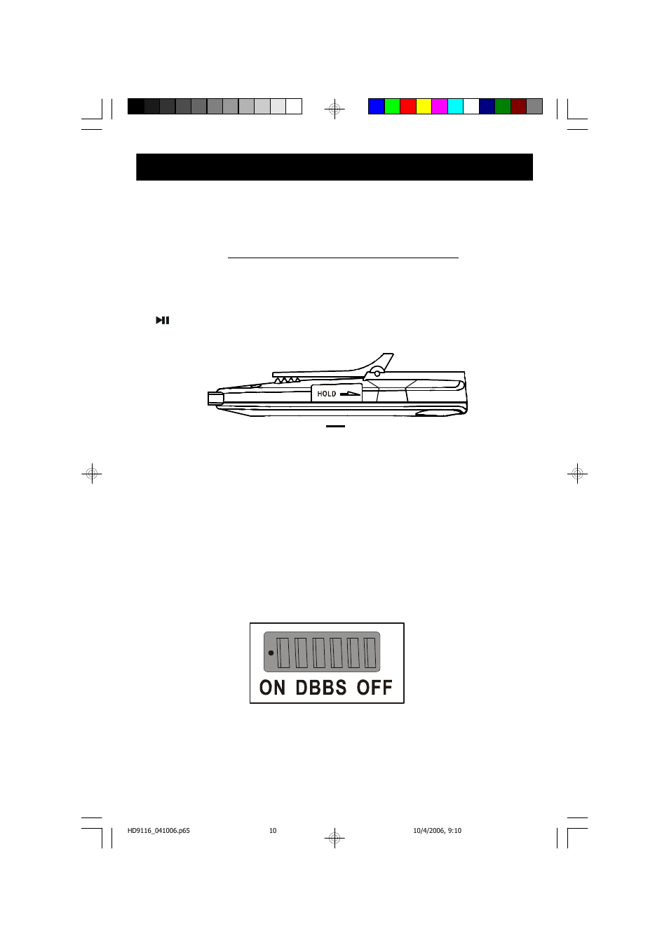 Operating instructions, Special functions | Emerson Radio HD9116BL User Manual | Page 11 / 23