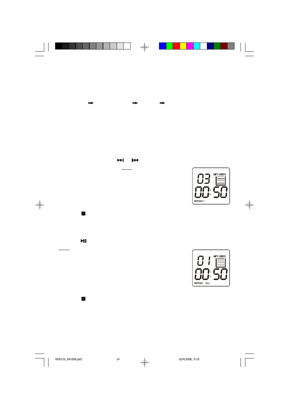 Mode button, Repeat playback | Emerson Radio HD9116BL User Manual | Page 15 / 23