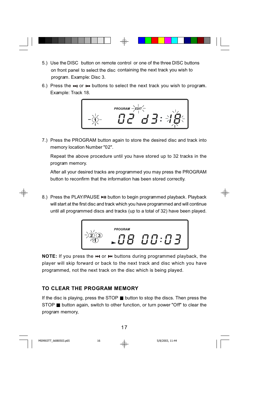 Emerson MS9904TTC User Manual | Page 18 / 30