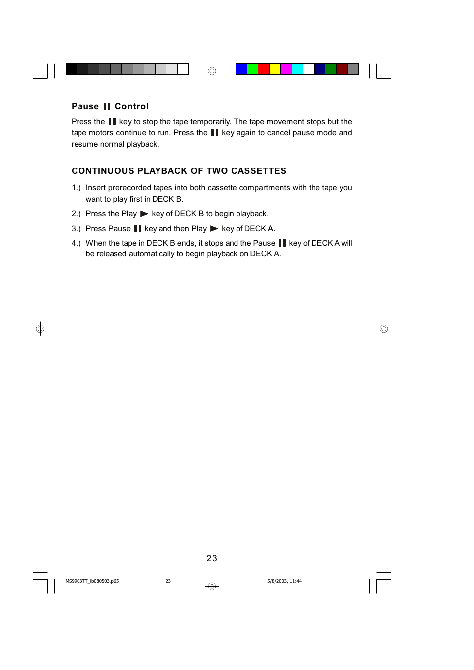 Emerson MS9904TTC User Manual | Page 24 / 30