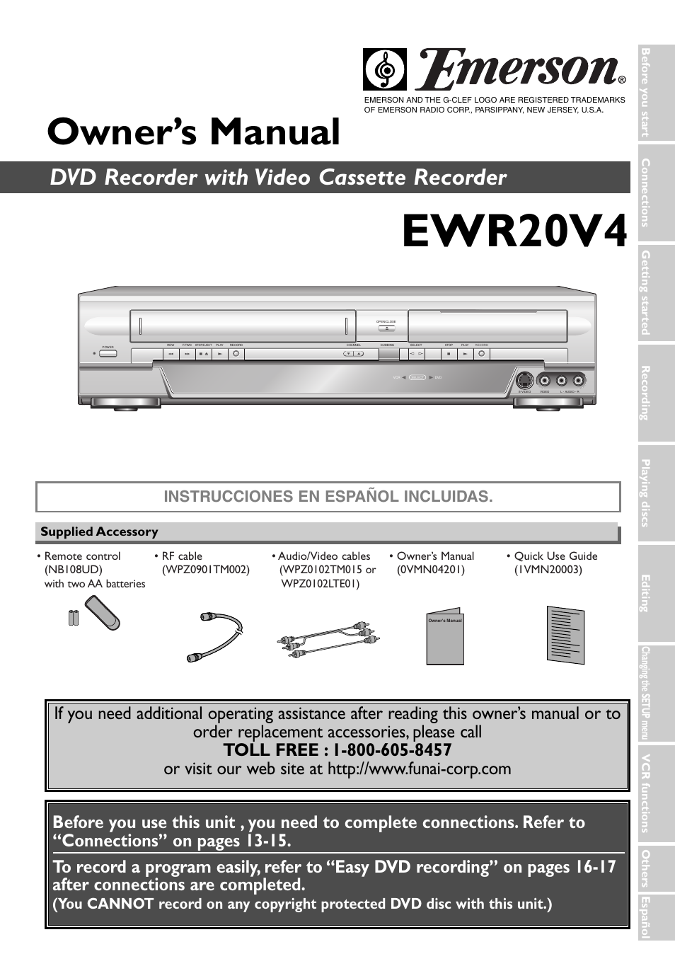 Emerson EWR20V4 User Manual | 108 pages