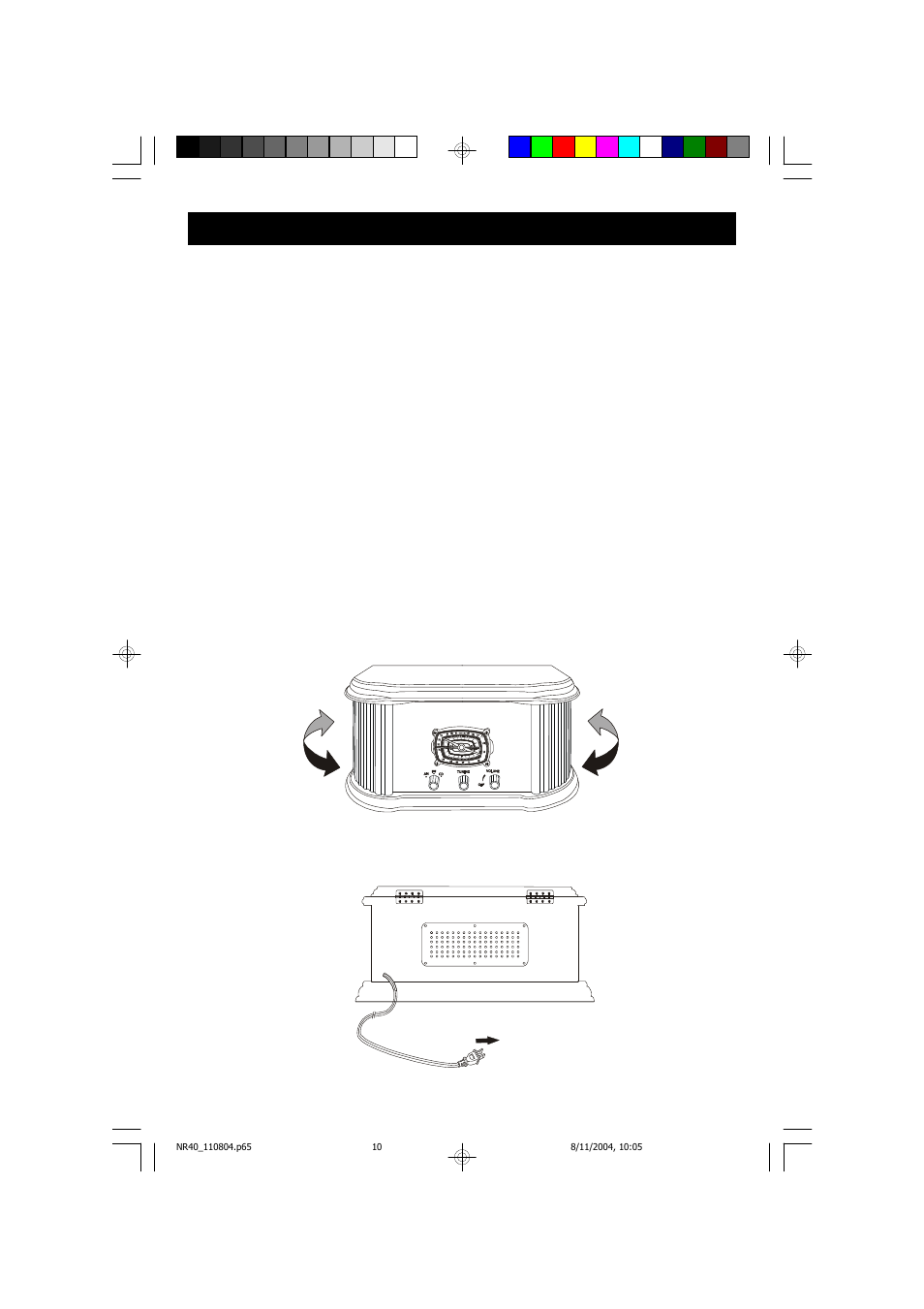 Operating instructions, Listening to the radio | Emerson Radio NR40 User Manual | Page 11 / 19