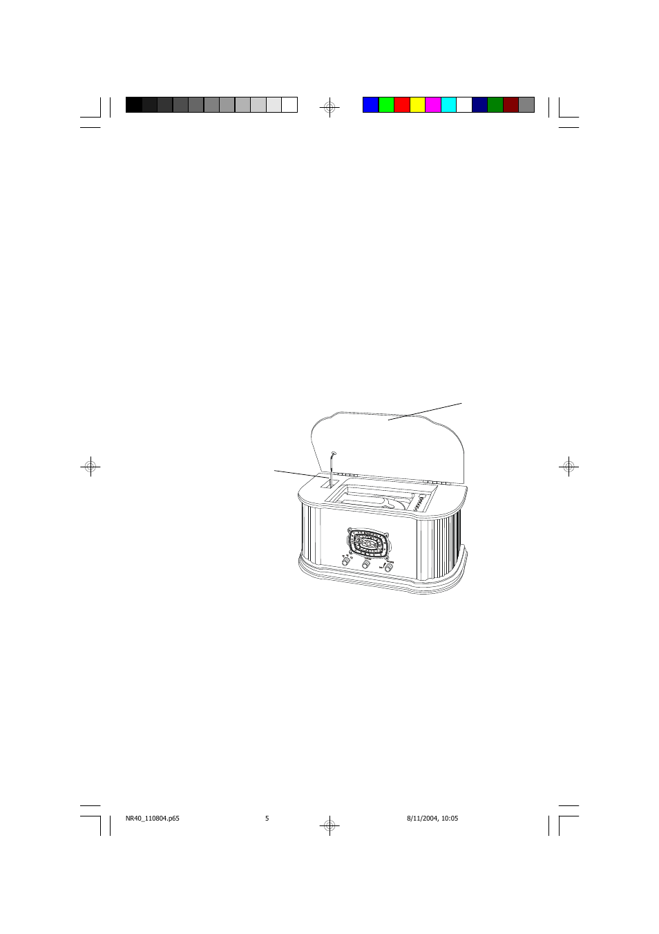 Important: raising and lowering the cd door | Emerson Radio NR40 User Manual | Page 6 / 19