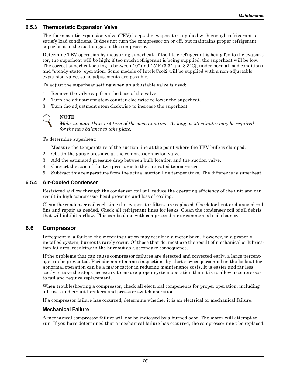 3 thermostatic expansion valve, 4 air-cooled condenser, 6 compressor | Mechanical failure, Thermostatic expansion valve, Air-cooled condenser, Compressor | Emerson 2 User Manual | Page 22 / 56