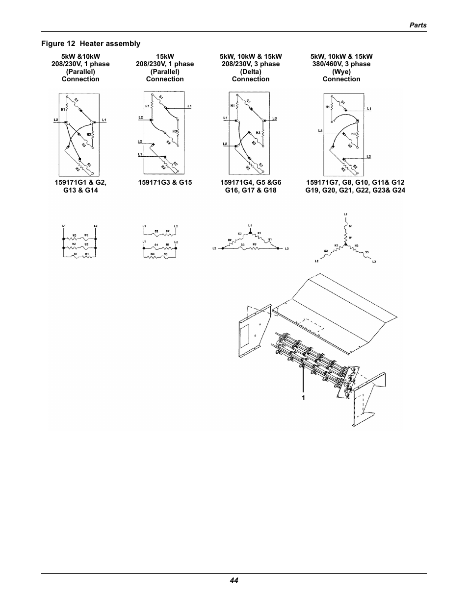 Figure 12 heater assembly | Emerson 2 User Manual | Page 50 / 56