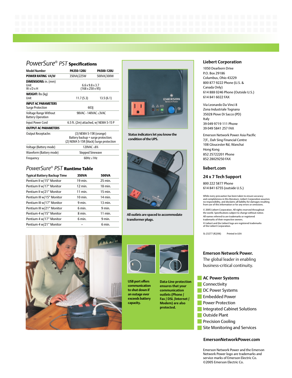 Powersure | Emerson PowerSure PST User Manual | Page 2 / 2