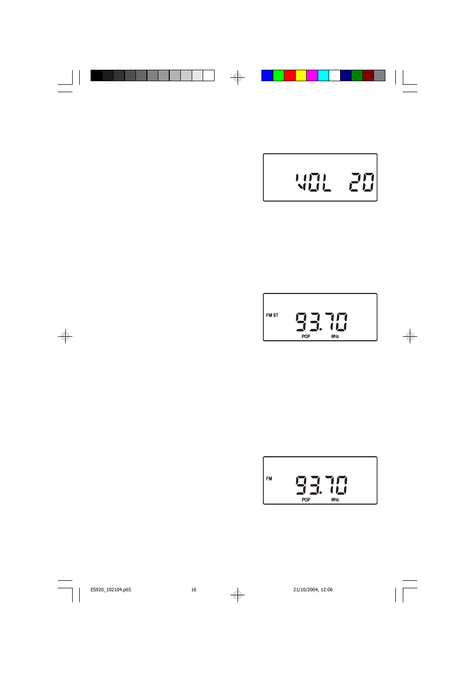 Volume controls, Electronic preset equalizer (eq), Fm st/mono button (on remote control only) | Emerson Radio ES920 User Manual | Page 17 / 42
