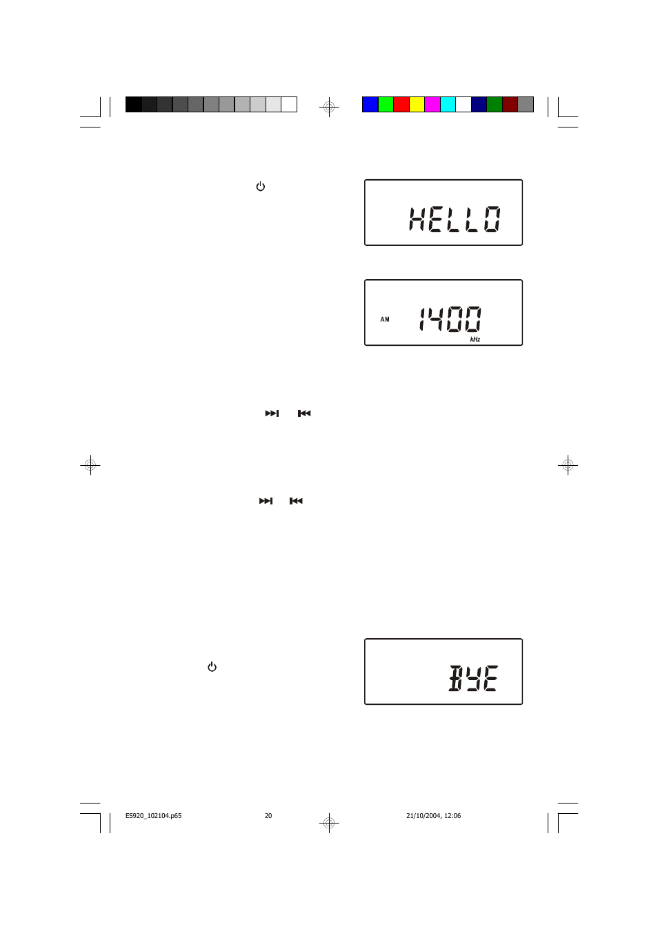 Listening to the radio | Emerson Radio ES920 User Manual | Page 21 / 42