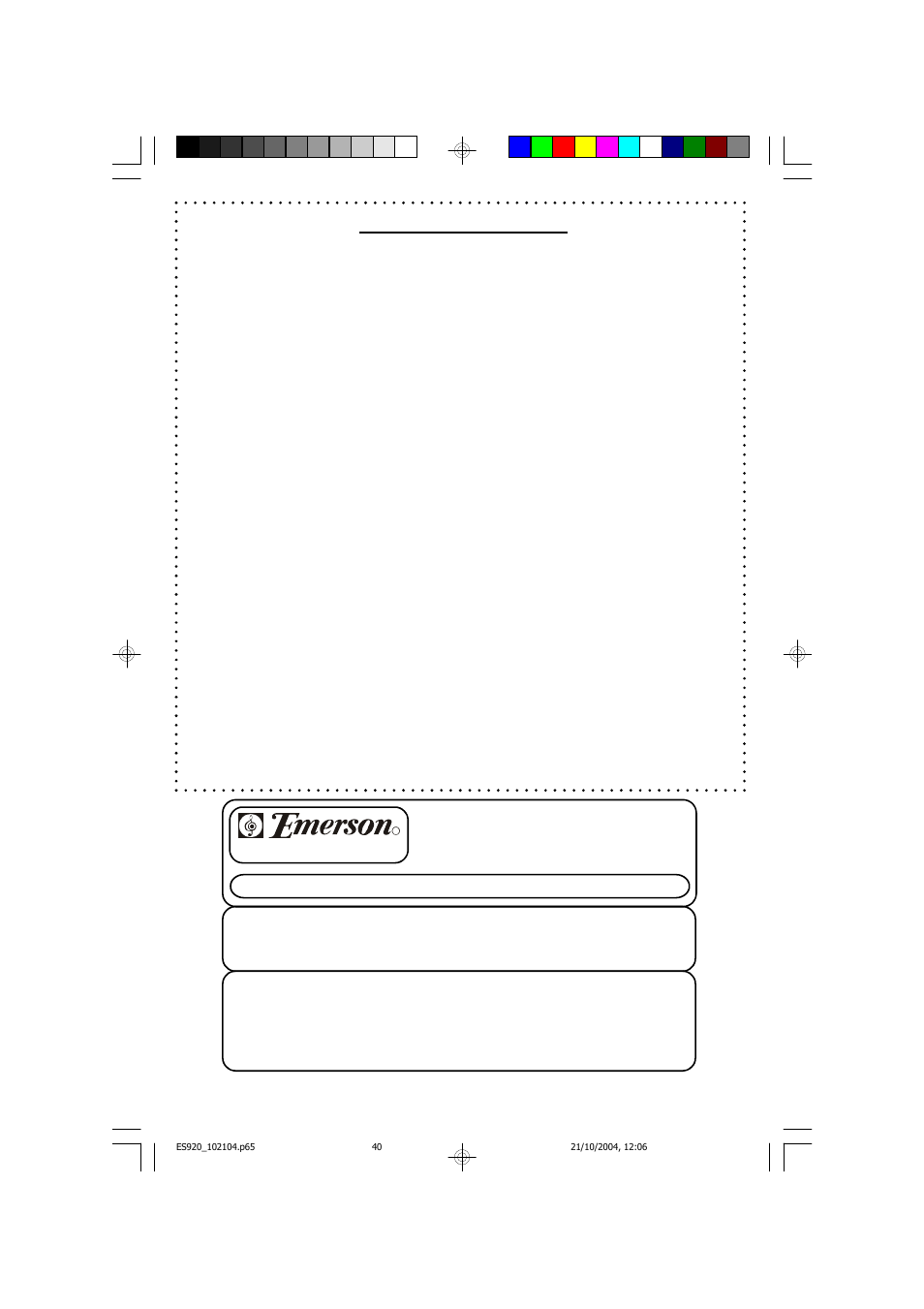 Limited warranty | Emerson Radio ES920 User Manual | Page 41 / 42
