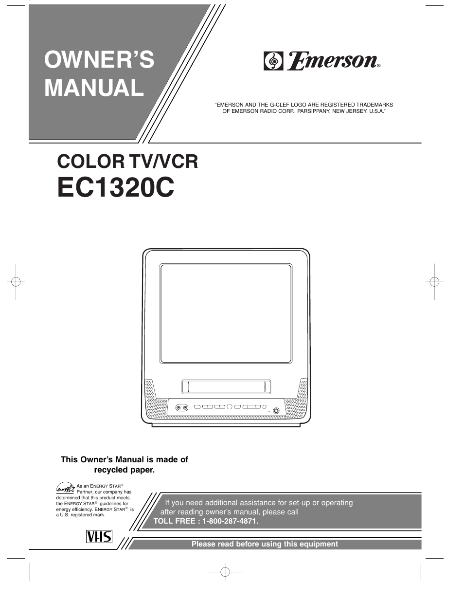 Emerson EC1320C User Manual | 32 pages