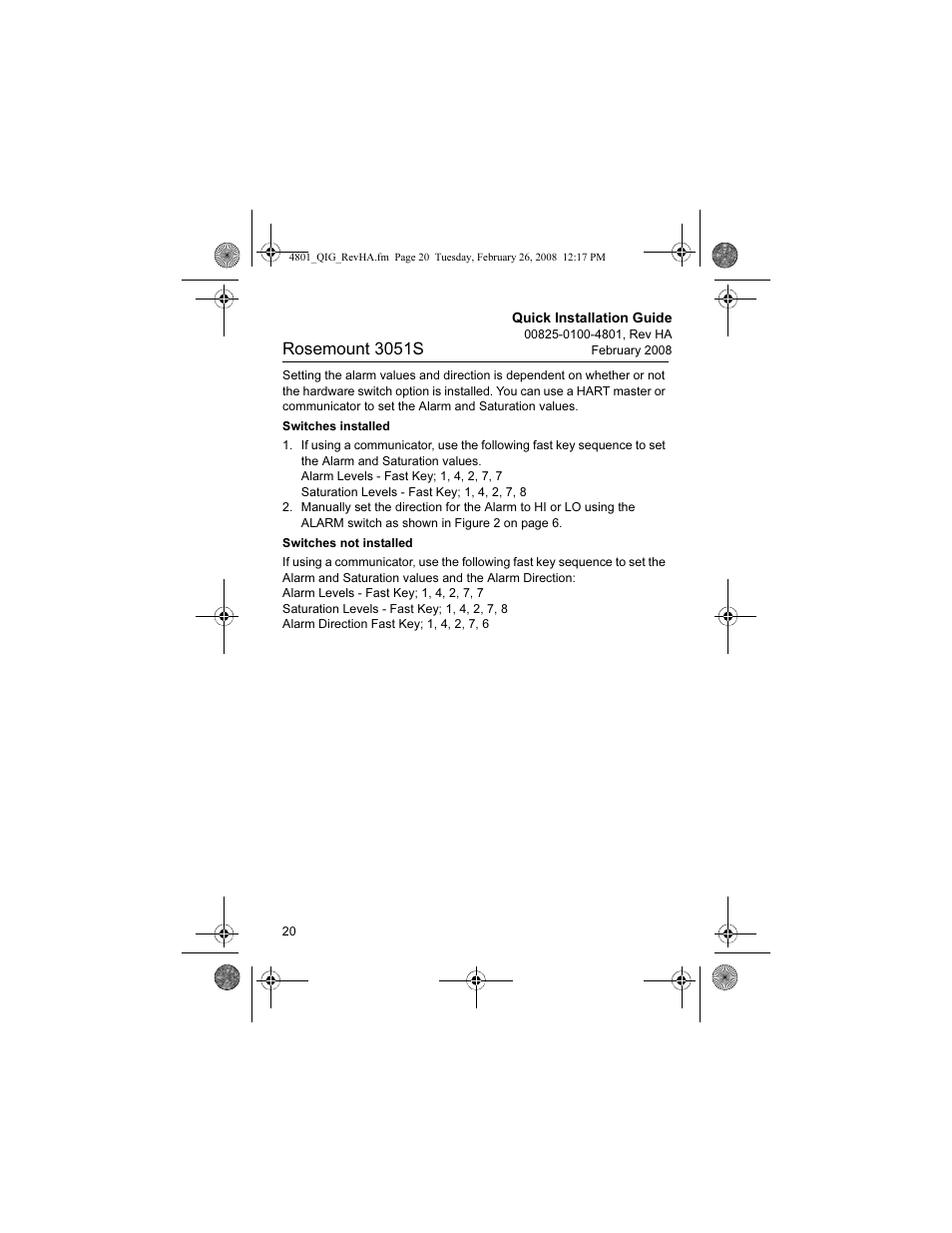 Rosemount 3051s | Emerson 3051S User Manual | Page 20 / 36