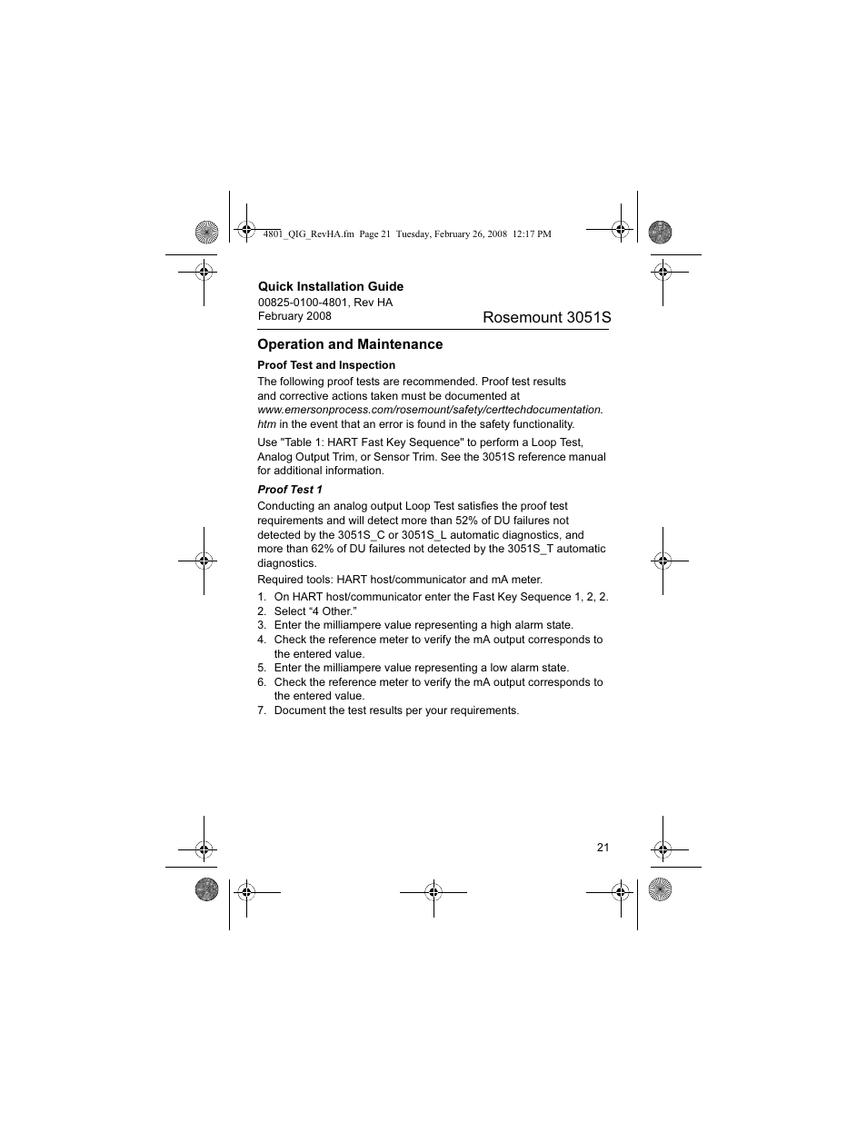 Rosemount 3051s | Emerson 3051S User Manual | Page 21 / 36
