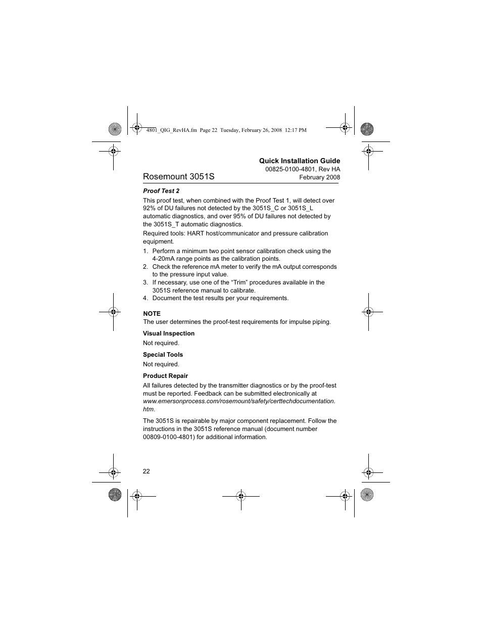 Rosemount 3051s | Emerson 3051S User Manual | Page 22 / 36