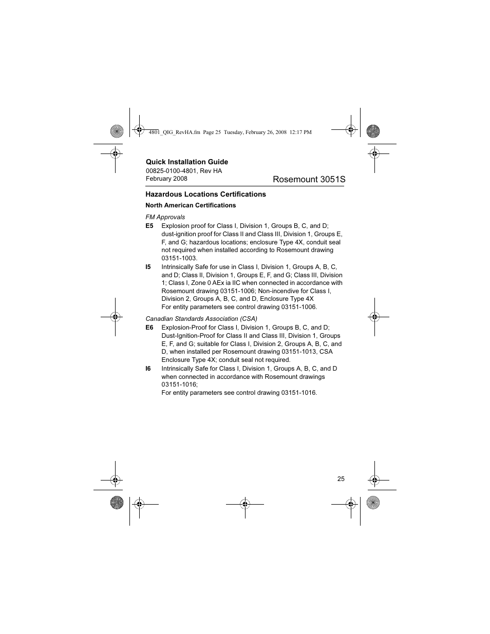 Rosemount 3051s | Emerson 3051S User Manual | Page 25 / 36