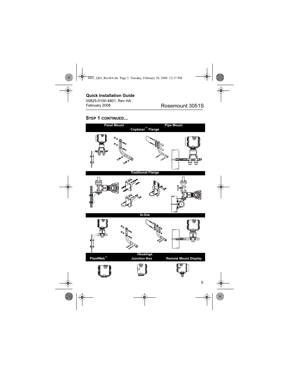 Rosemount 3051s | Emerson 3051S User Manual | Page 5 / 36