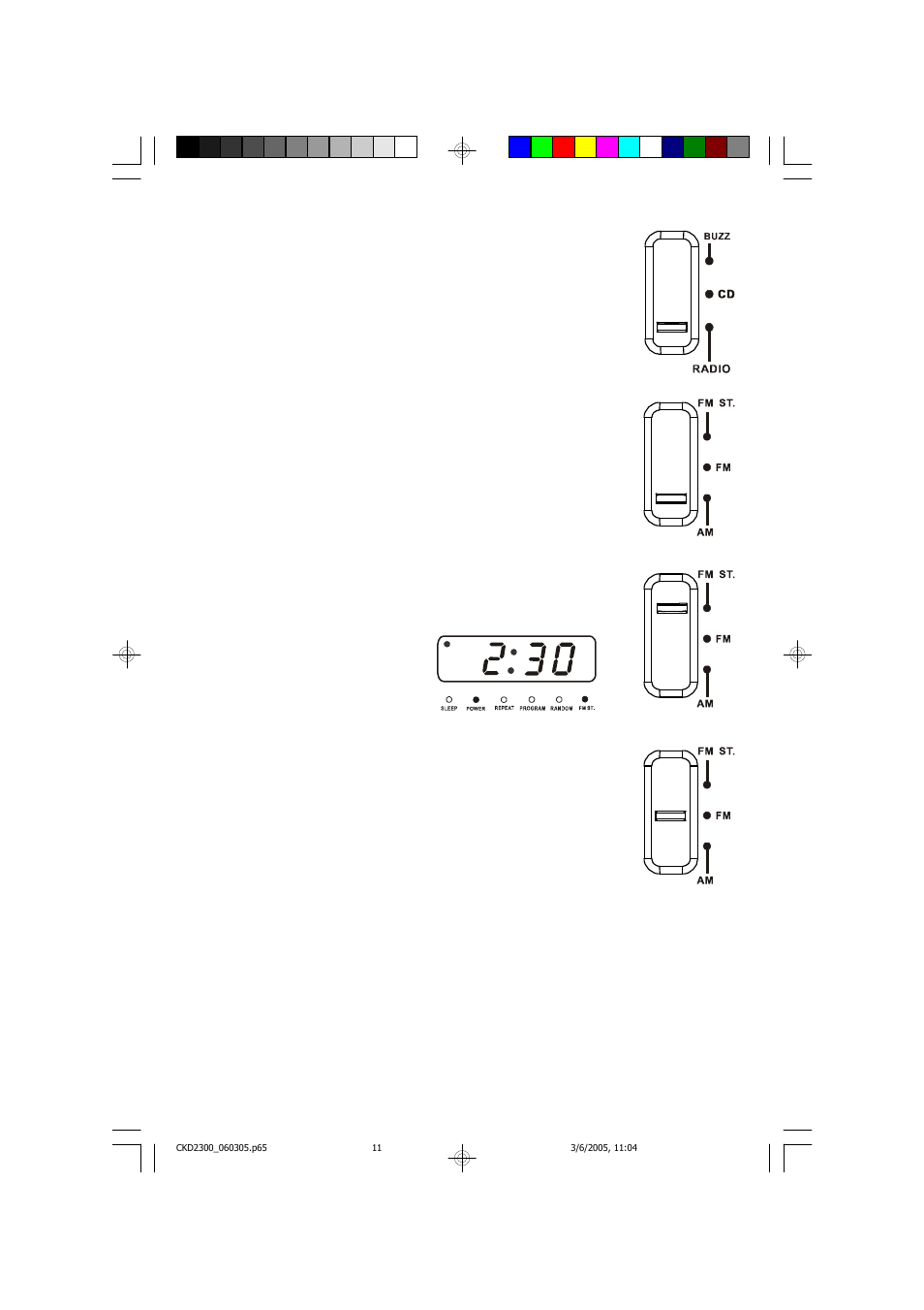 Listening to the radio | Emerson Radio CKD2300 User Manual | Page 12 / 28