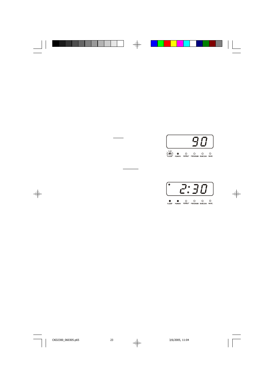 23 sleep timer, Sleep to radio or cd player | Emerson Radio CKD2300 User Manual | Page 24 / 28