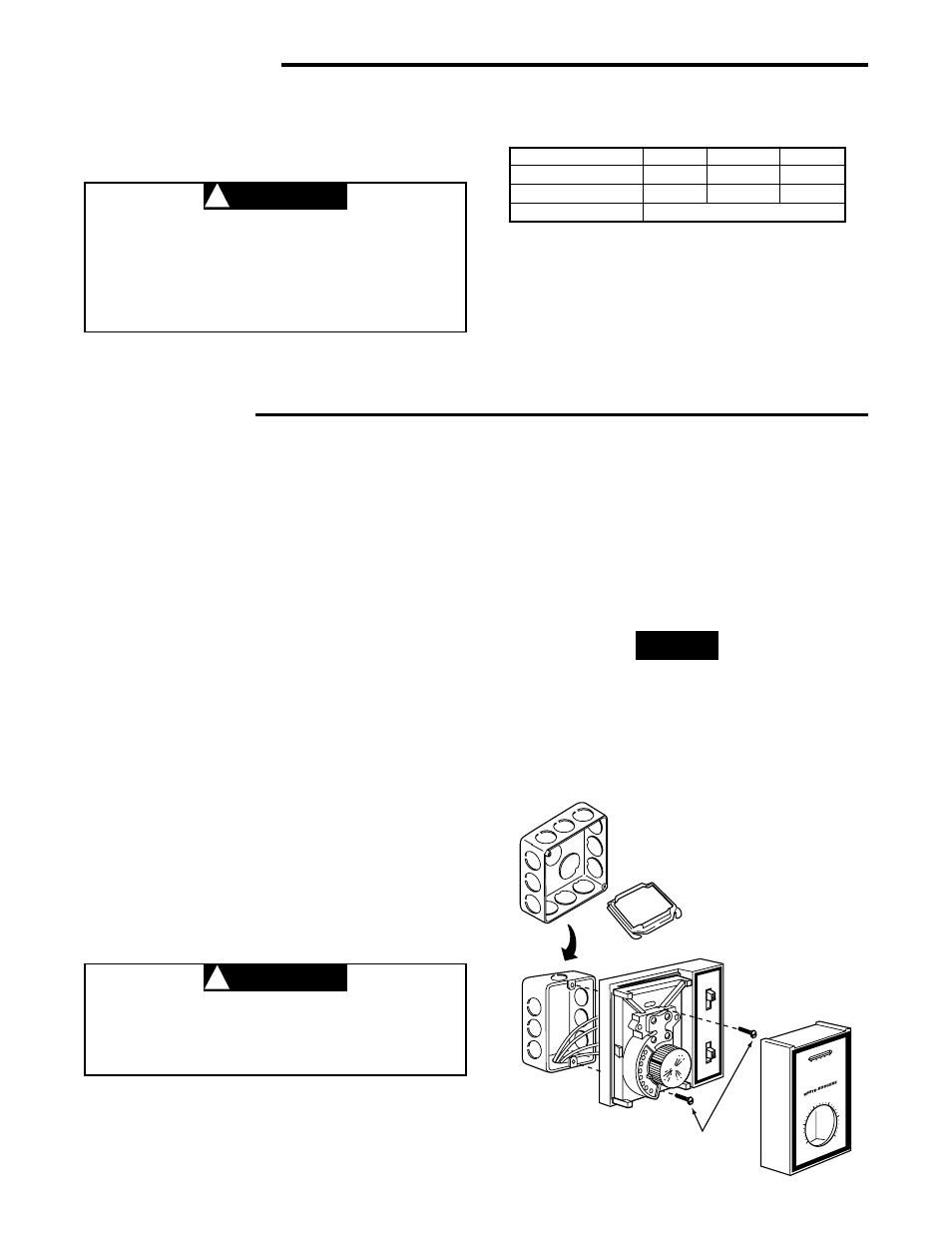 Specifications, Caution ! installation, Caution | Select thermostat location, Install thermostat | Emerson 1A11-2 User Manual | Page 2 / 3