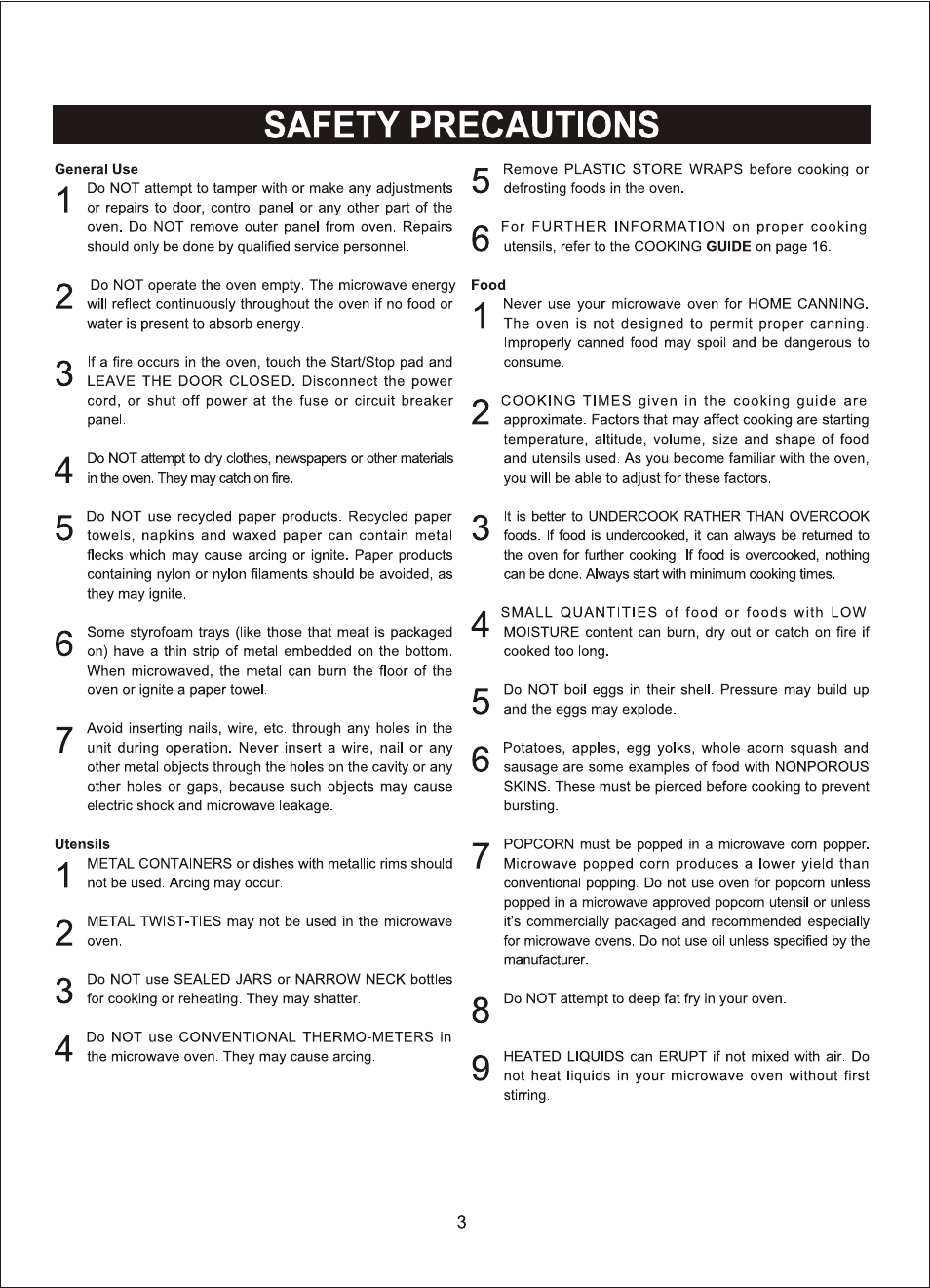 Emerson Radio MWG9111SL User Manual | Page 4 / 23