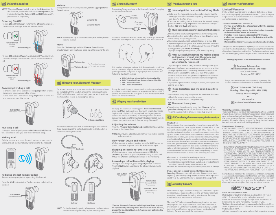 Emerson EM529S User Manual | Page 2 / 2