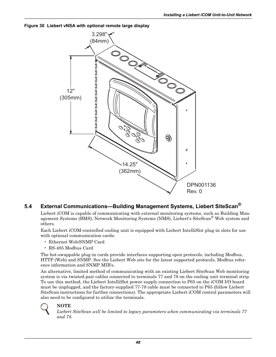 Emerson Liebert iCOM User Manual | Page 54 / 84