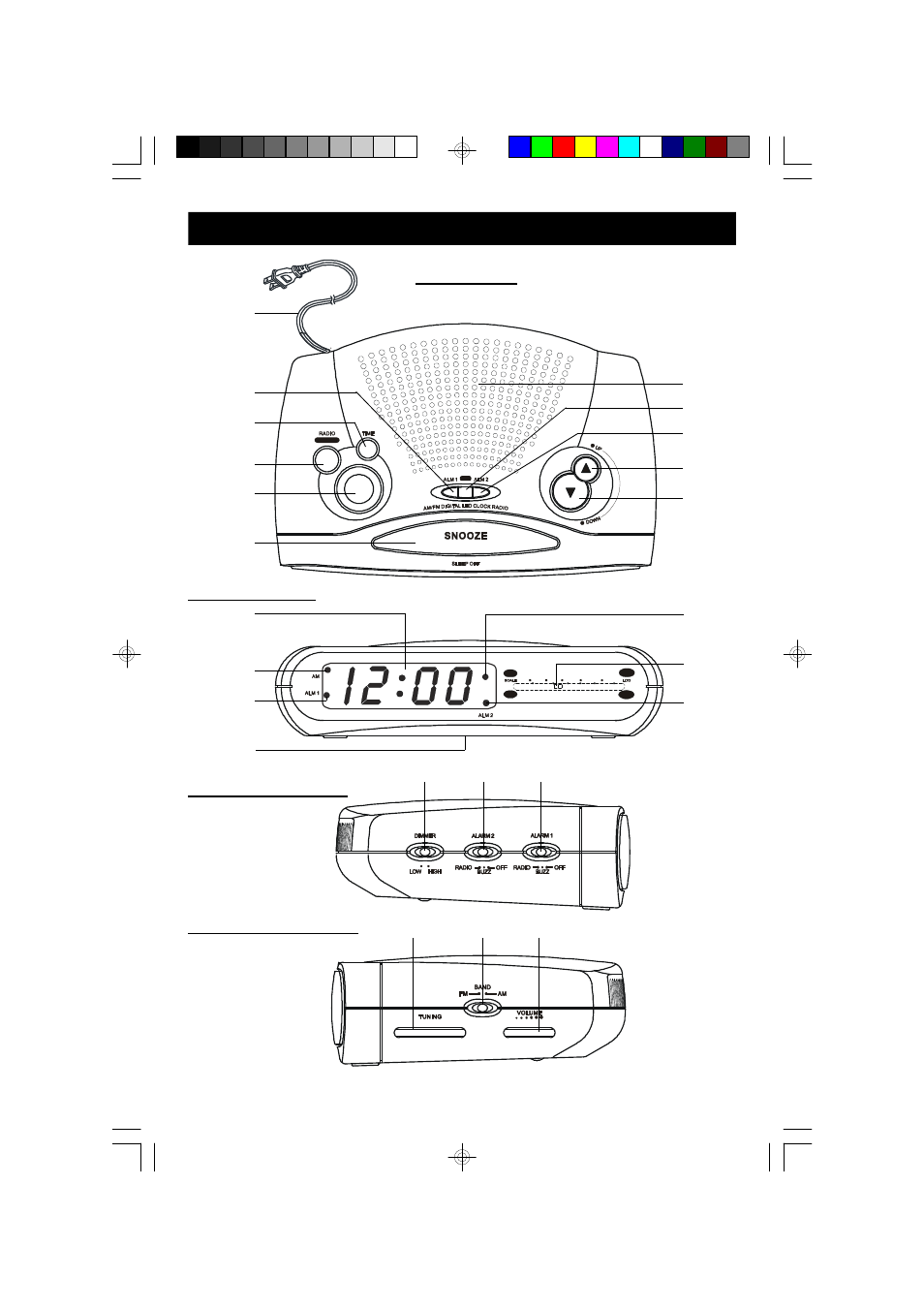 Location of controls and indicators | Emerson Radio CK5038 User Manual | Page 8 / 19