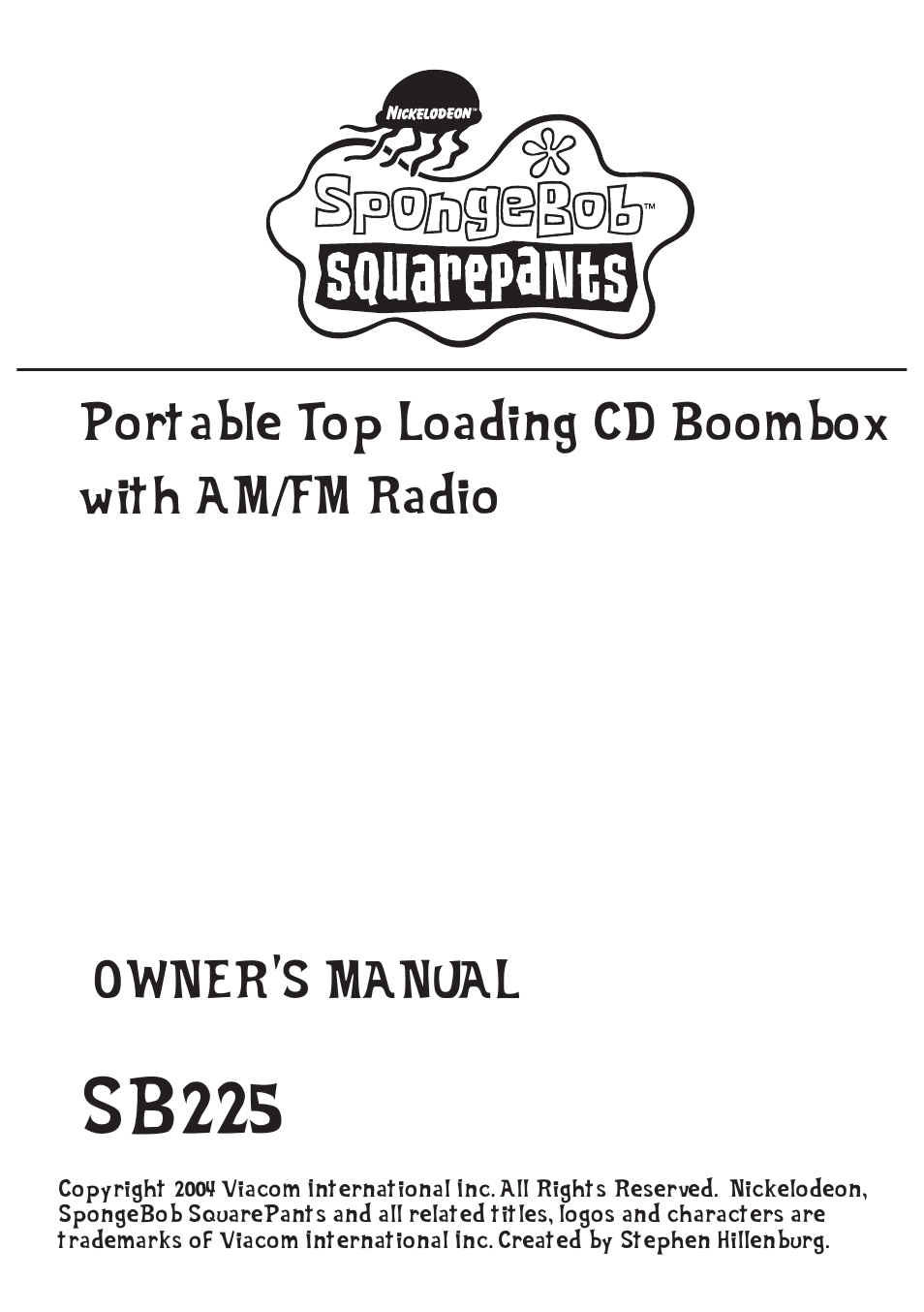 Emerson Radio SB225 User Manual | 18 pages
