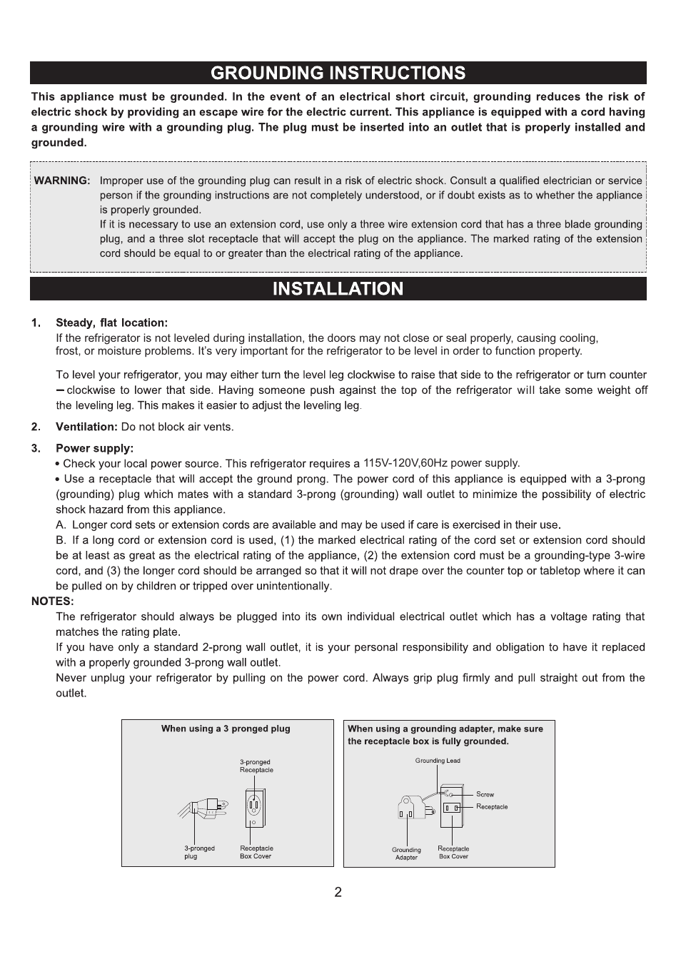 Emerson Radio CR175W User Manual | Page 3 / 11