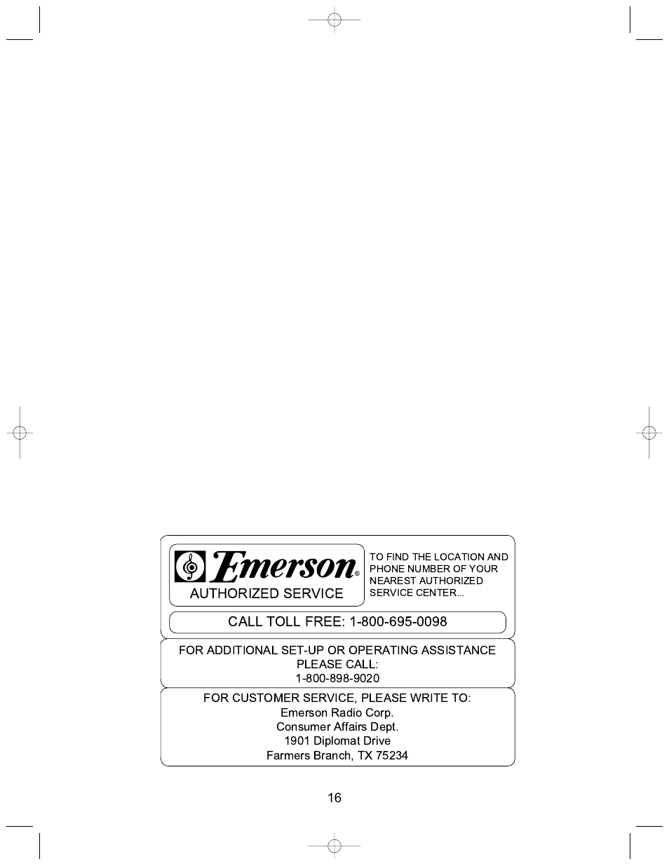 Emerson Radio PD6528 User Manual | Page 17 / 19
