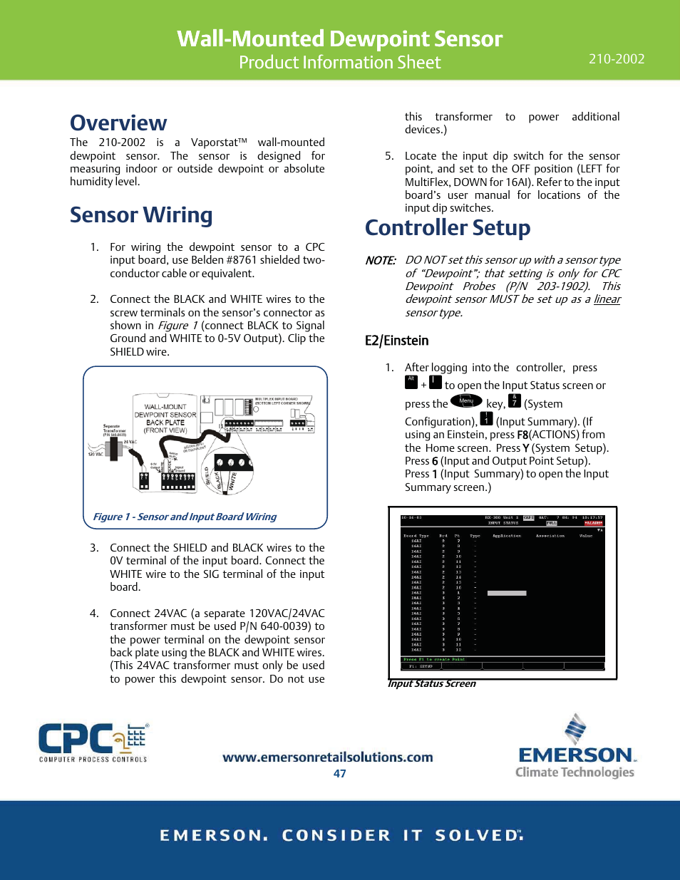 Emerson 210-2002 User Manual | 5 pages