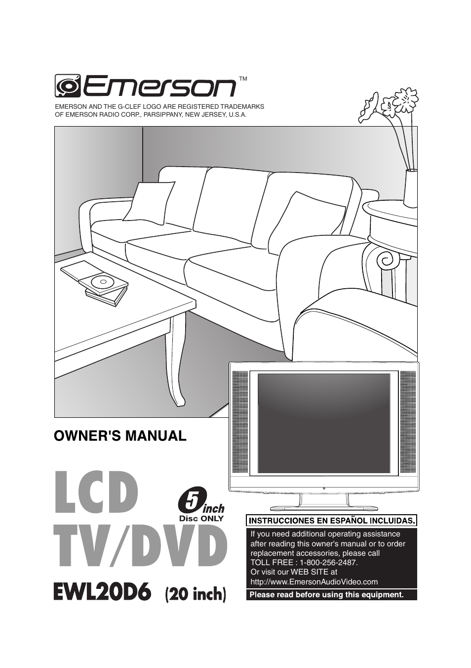 Emerson EWL20D6 User Manual | 44 pages