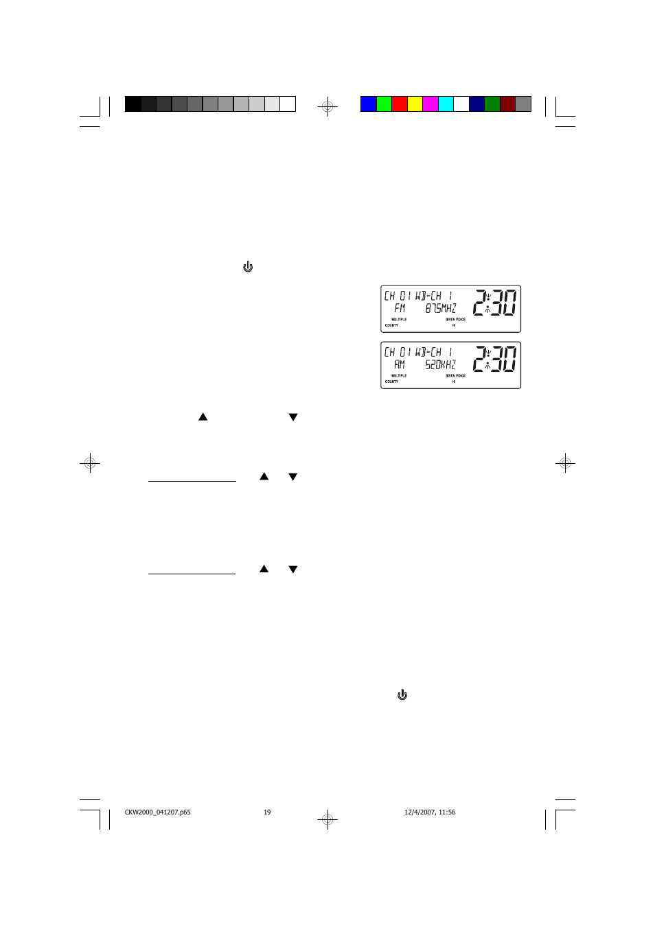 Listening to the radio | Emerson Radio CKW2000 User Manual | Page 20 / 42