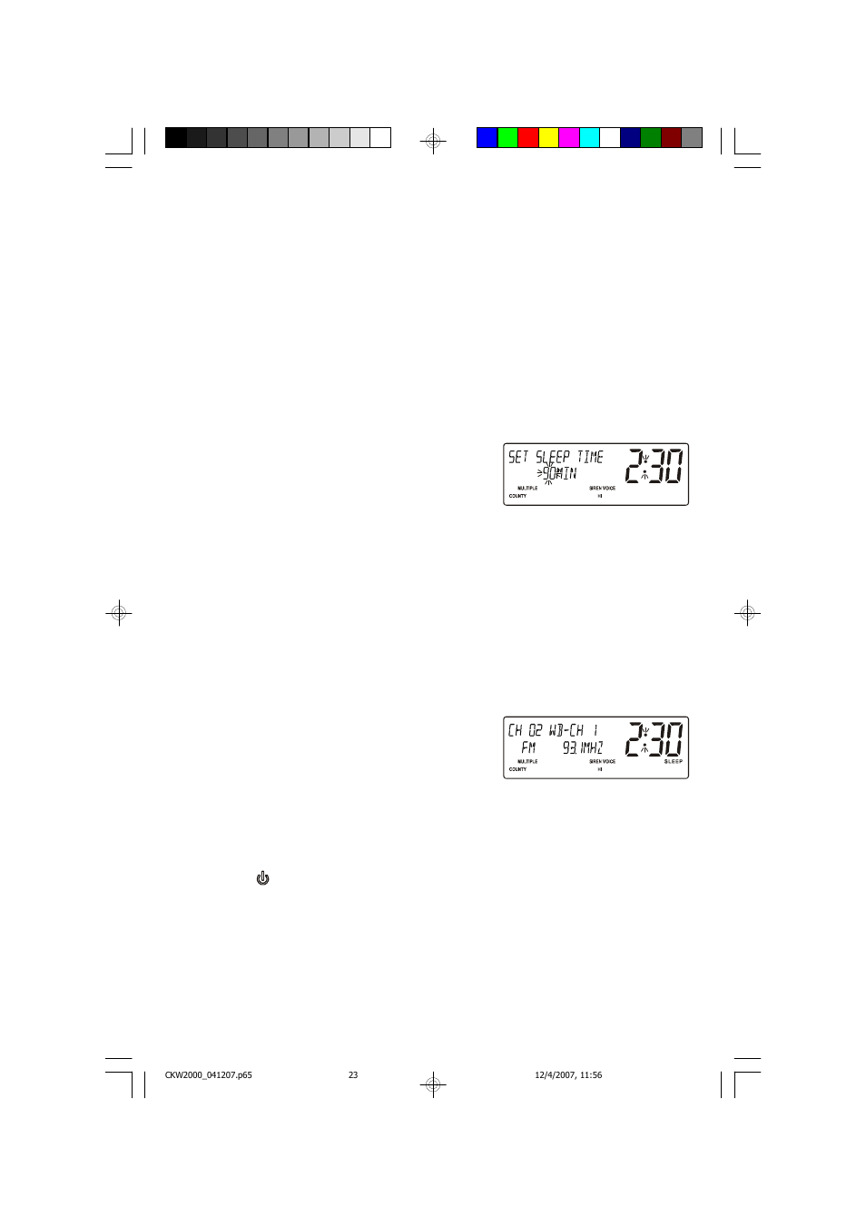 Sleep to music timer | Emerson Radio CKW2000 User Manual | Page 24 / 42