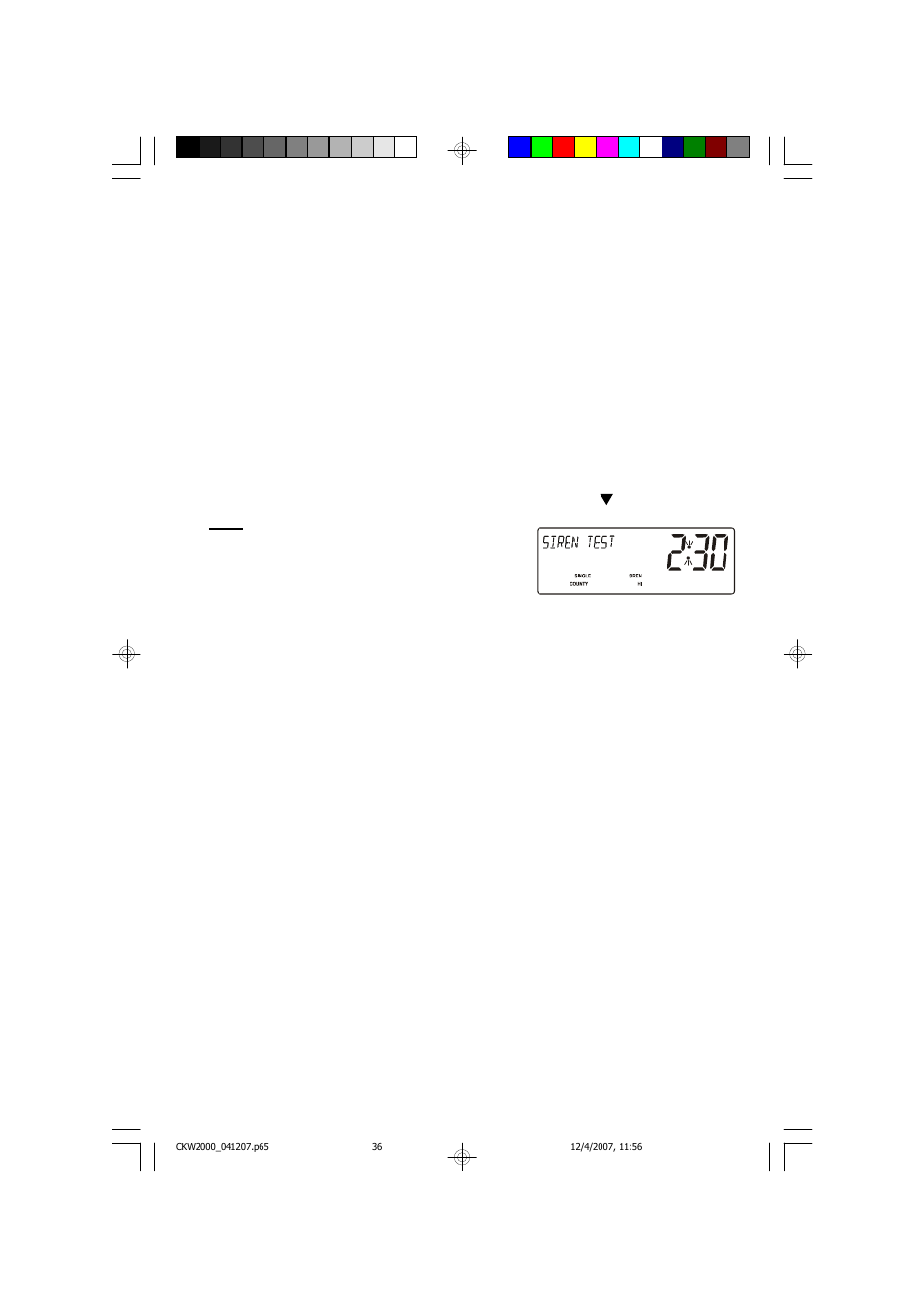 Add new alert, Siren test | Emerson Radio CKW2000 User Manual | Page 37 / 42