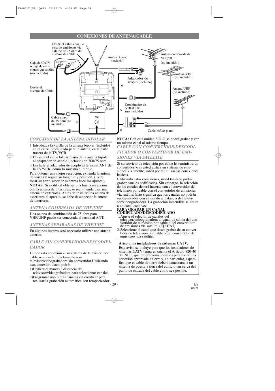 Emerson EWC0903 User Manual | Page 29 / 32