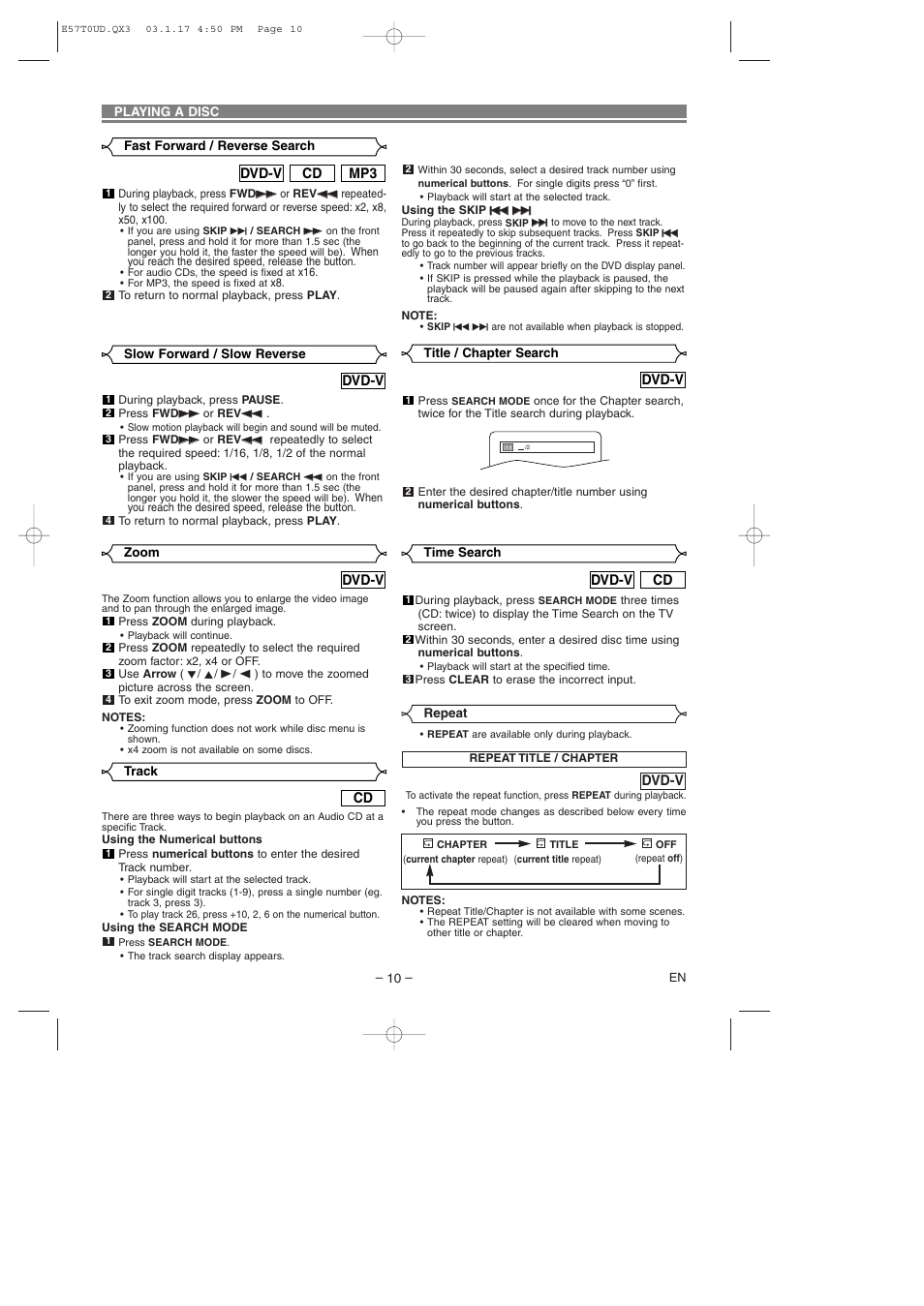 Emerson EWD7003 User Manual | Page 10 / 20