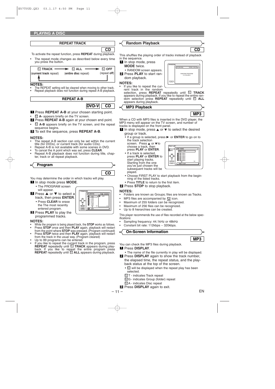 Cd dvd-v | Emerson EWD7003 User Manual | Page 11 / 20