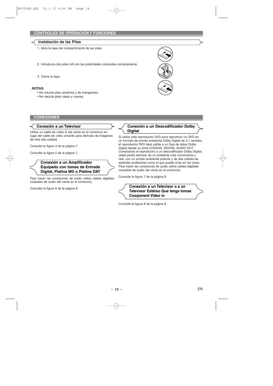 Emerson EWD7003 User Manual | Page 18 / 20