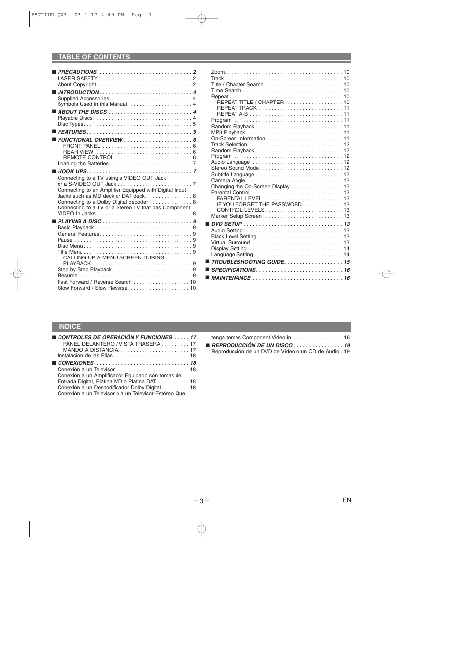 Emerson EWD7003 User Manual | Page 3 / 20