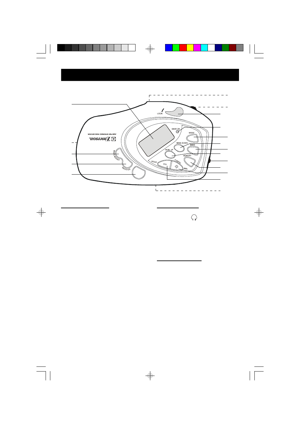 Location of controls and indicators | Emerson Radio HR2227BL User Manual | Page 6 / 18
