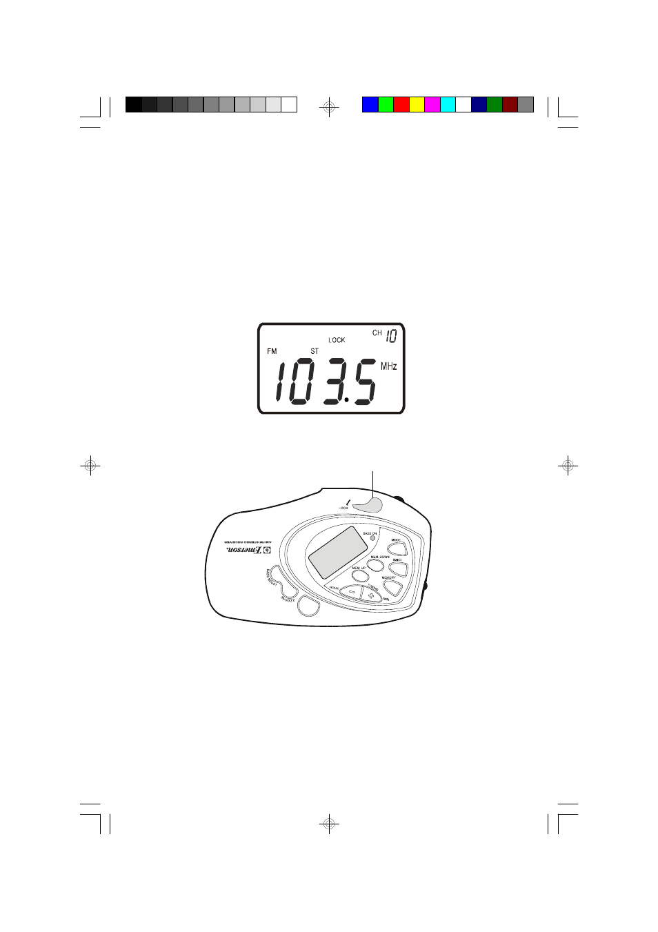 Lock switch | Emerson Radio HR2227BL User Manual | Page 9 / 18