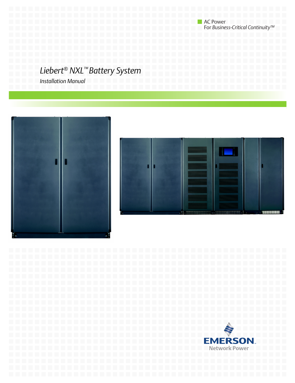 Emerson NXL UPS Systems User Manual | 48 pages