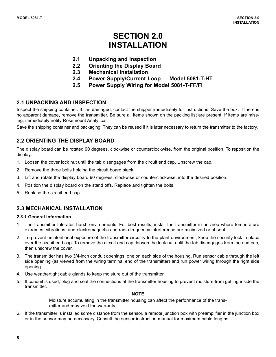 Emerson 5081-T User Manual | Page 14 / 98