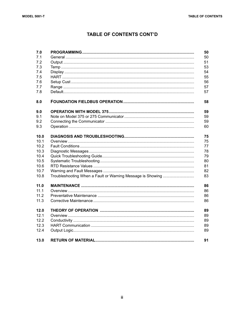 Emerson 5081-T User Manual | Page 4 / 98